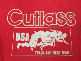 Vtg Oldsmobile Cutlass USA Olympic Track Field Team Red Neoprene Gym Duf... - $36.99