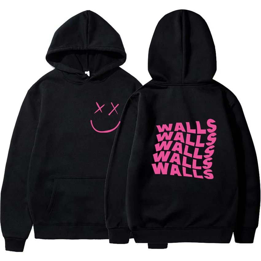 Walls Merch Hoodies Men&#39;s Sweatshirt Polar Fleece Hooded Harajuku Hip Hop Casual - £78.51 GBP
