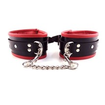 Rouge Padded Ankle Cuff Black/Red - £38.50 GBP
