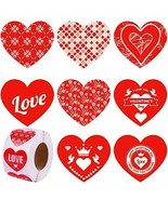 600 Pieces Valentine&#39;s Day Stickers Assorted Styles Self-Adhesive Decora... - £14.80 GBP