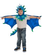 Princess Paradise Kids Sully Dragon Hooded Cape Costume, Small/Medium, Blue - £95.16 GBP