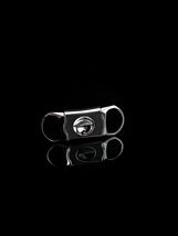 Brizard and Co Genuine Caiman Alligator Black & Yellow V Cigar Cutter w Pouch image 11