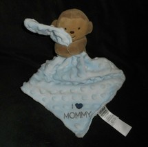Carter&#39;s Baby Blue Teddy Bear Mommy Rattle Security Blanket Stuffed Animal Plush - £34.16 GBP