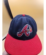 Atlanta Braves Baseball Hat tomahawk chop new era 7 1/8 size fitted cap ... - £11.35 GBP