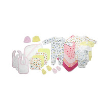 Bambini LS-0040 Newborn Baby Girls Layette Set, White Pink - Newborn - $78.39