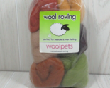 Wool pets Wool Roving woolpets natural wool roving 5108 Earth tones 6 co... - £8.17 GBP
