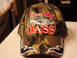 Bass Kiss My Bass Baseball Cap Hat ( Camouflage ) - £9.12 GBP