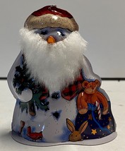 Hallmark Keepsake COOL CHARACTER 2000 Pressed Tin Ornament - Super Cute Snowman - £6.04 GBP