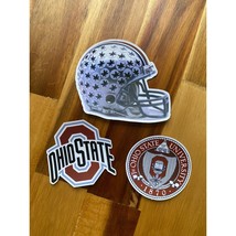 Ohio State Stickers Football Decals Ohio State Inspired Stickers Buckeye Helmet - £7.96 GBP