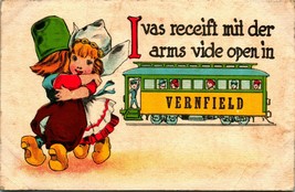Salesman Sample Trolley Comic Royale Series Nyce Postcard Cco Vernfield PA Dutch - £9.04 GBP