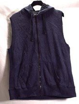 Deacon Blue Fleece Cotton Polyester Zip Vest Jacket XL Mens - $29.70