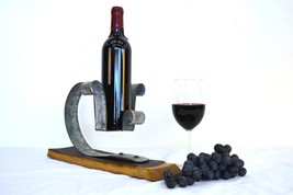 Wine Bottle Display and Holder - Taula - made from retired CA wine barrels - £78.30 GBP