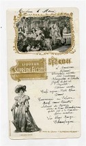 Archduchess French Restaurant Hand Written Menu Card Liqueur Supreme Fecamp  - £10.35 GBP