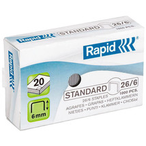 Rapid Standard Staples (26/6) - 1000/box - £23.50 GBP