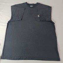 Carhartt Loose Fit Men's Gray Cotton Workwear Short Sleeve T-Shirt 2XL Tall image 12
