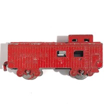 Playland Railroad 22-14 Train Caboose die cast metal red collectible vintage - £7.10 GBP