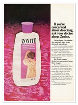 Zonite Douche Ask Your Doctor Vintage 1972 Full-Page Magazine Advertisement - £7.58 GBP