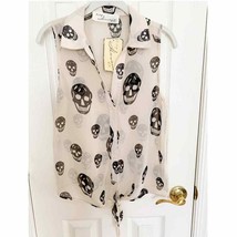 Vintage Havana Skull Print Sleeveless Top NWT - £33.51 GBP