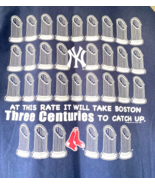 NY Yankees T Shirt MLB Beat Boston Red Sox Mens LARGE Lee Sport Navy Blu... - $2,897.53 MXN