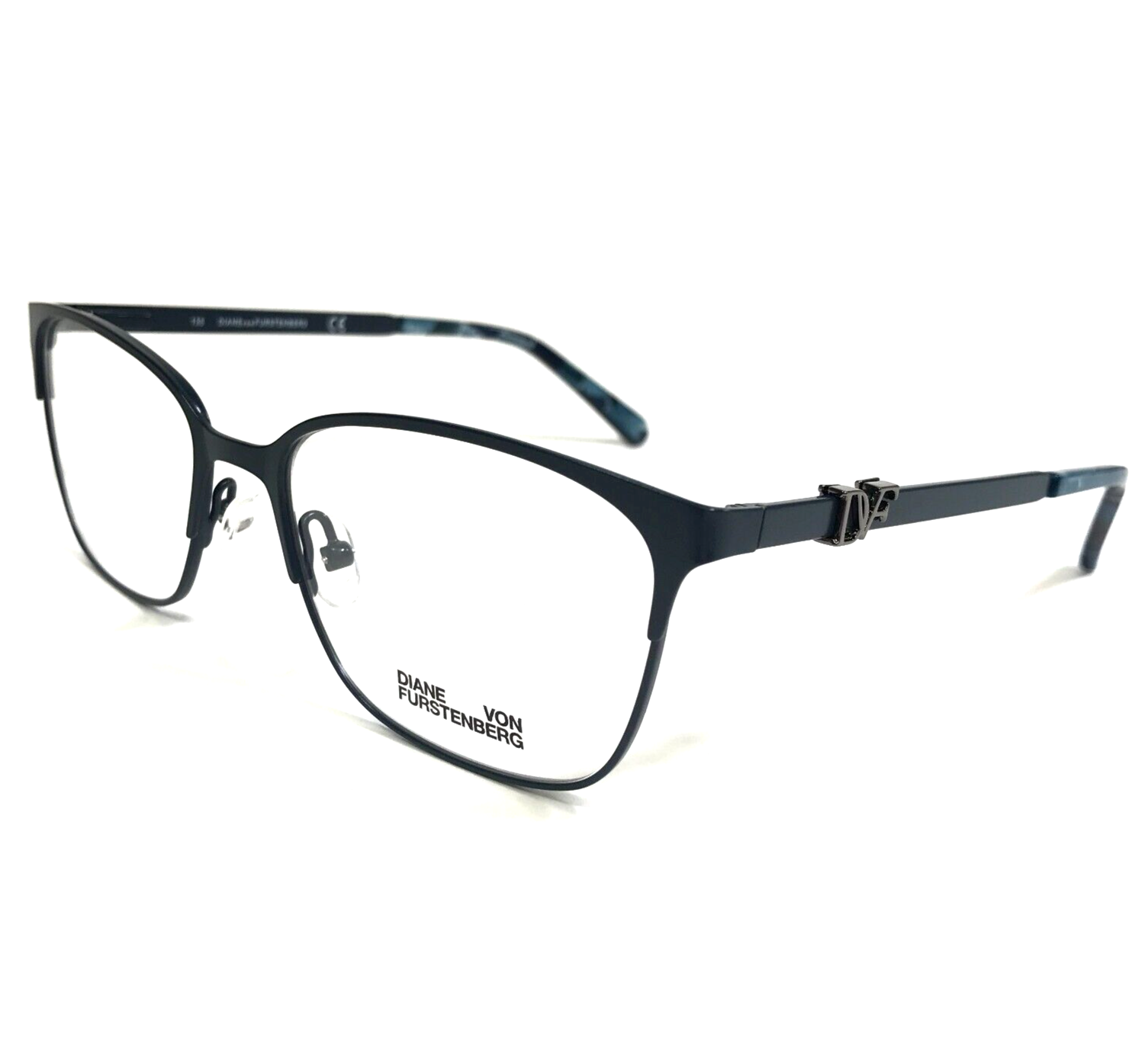 Primary image for Diane Von Furstenberg Eyeglasses Frames DVF8058 540 Navy Blue Square 53-16-135