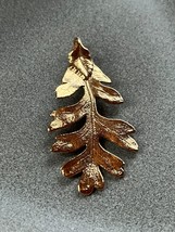 Genuine Gold Dipped Small Oak Leaf Nature Pendant – 2 x 7/8th’s inches at widest - £11.90 GBP