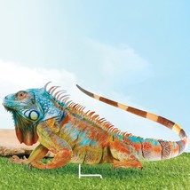 Realistic Tropical Iguana Lizard Garden Stake Outdoor Metal Yard Lawn Ar... - £19.48 GBP