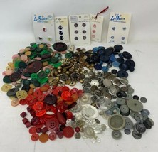 470+ Vintage Antique Sewing Buttons Metal, Bakelite, Wood, Matched &amp; More - £97.45 GBP