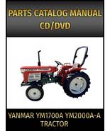 Yanmar YM1700A YM2000A-A Tractor Parts Catalog Manual on CD  - £16.08 GBP