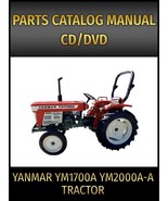 Yanmar YM1700A YM2000A-A Tractor Parts Catalog Manual on CD  - $379.58 MXN