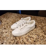 Sam Edelman Ethyl White Leather tennis shoes sneakers With Box Women Siz... - $87.40 CAD