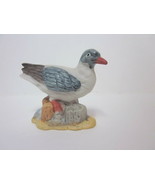 VINTAGE BONE CHINA PORCELAIN SMALL SEAGULL BIRD FIGURINE - £7.98 GBP