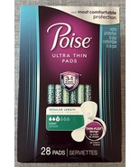 Poise Ultra Thin Pads 28 Count Regular Length Light #3  - €13,68 EUR
