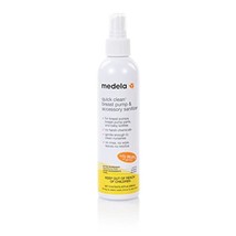 Medela Quick Clean Breast Pump and Accessory Sanitizer Spray Safe No Rin... - $13.99