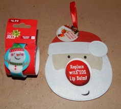 Christmas LED Silicone Watch Snowman &amp; EOS Lip Balm Gift Card Santa Hold... - £5.10 GBP