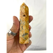 Crazy Lace Agate Point Tower 3.77&quot; Natural Healing Quartz Crystal 82g - $272.38 MXN