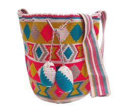 Handmade Wayuu Crochet Tote Bag, Woven Mochila, Colombian Tribal Bag, Be... - $2,192.05 MXN