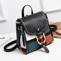 Backpack Women PU Leather multi-fu Shoulder Bag for Lady Anti-theft Mochila Cant - £28.33 GBP