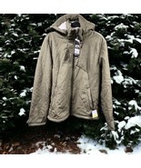 Champion Mens Coat Medium Green Sherpa Hooded Softshell Water Wind Resis... - $59.08