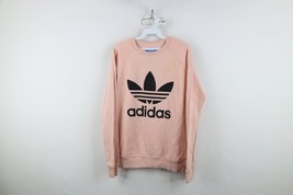Y2K Adidas Womens Small Distressed Spell Out Big Logo Crewneck Sweatshir... - $24.70