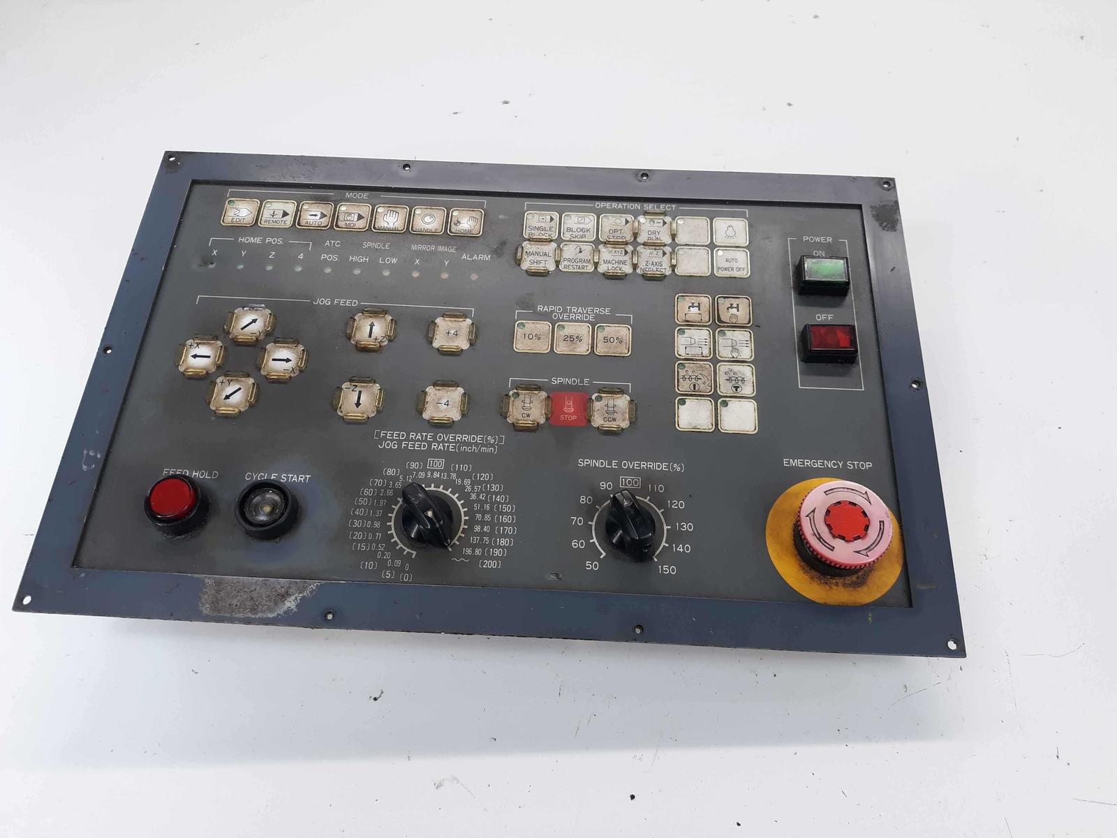 Fanuc 4S CNC Control Panel Spindle Rate/ Jog &amp; Feed  - $172.00