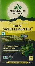 Lot of 4 Organic India Tulsi Sweet Lemon 100 Tea Bags Ayurvedic Natural ... - $32.97