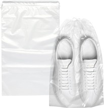 Clear Drawstring Bags 12x18&quot;, 1000 Pack 2 Mil Waterproof Travel Shoe Bags - £245.44 GBP