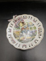 Vintage Historic Colorado CO Souvenir Reticulated Collector Plate - $7.07