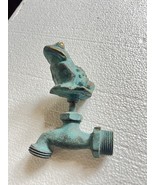 Vtg BRASS or Bronze FROG SPiGOT Outdoor Water Metal Faucet Hose Tap gree... - $1,034.73 MXN