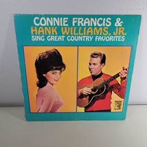 Connie Francis and Hank Williams Jr Vinyl Record LP Sing Great Country Favorites - £8.57 GBP