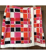 EP Pro Skort Womens 6 Red Pink Geometric Golf Pickle Mini Activewear Skirt - $33.55 CAD