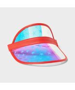 Sun Squad Adult PVC Stars Visor Red Size Adult - $15.82 CAD