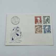 SWITZERLAND Luzern FDC 1979 HELVETIA Klee Rilke Hesse Mann PORTRAITS EFF... - $9.88