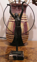 MAX LE VERRIER 1930s Art Deco BAYADERE de CHARLES Temple Dancer SCULPTURE - $1,081.55