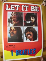 The Beatles Affiche Laisser C&#39; Être Italien George Harrison Ringo Starr - £3,521.09 GBP